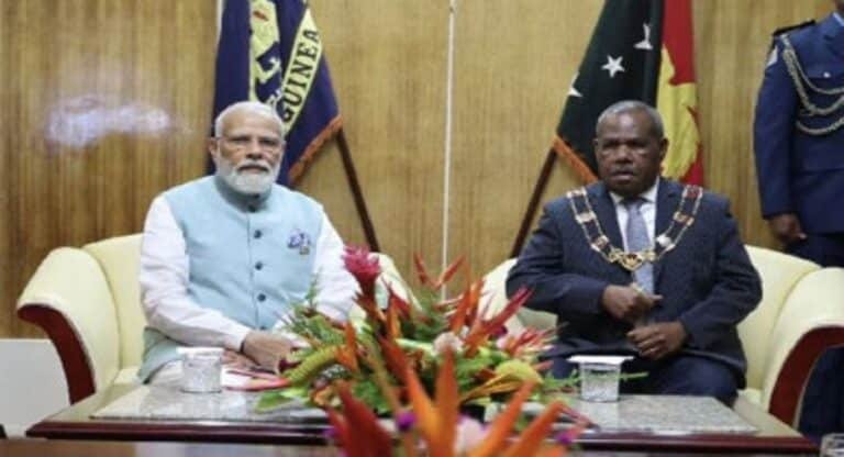 प्रधानमंत्री मोदी ने पापुआ न्यू गिनी में अपने समकक्ष मारापे के साथ की बैठक, इन मुद्दों पर हुई बात