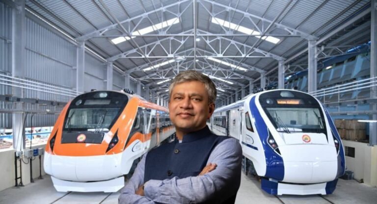 अब नए रंग में दिखेगी वंदे भारत एक्सप्रेस, रेल मंत्री ने साझा की तस्वीरें