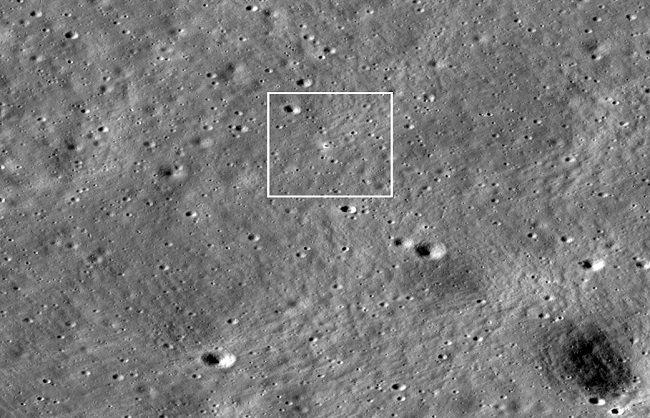 नासा ने दिखाई चंद्रयान-3 की लैंडिंग साइट की तस्वीर