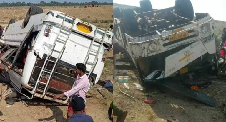 Uttar Pradesh: मिर्जापुर में दर्दनाक बस दुर्घटना, 4 की मौत; कई घायल