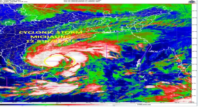 Storm: तमिलनाडु में दिखा मिचौंग का असर, बारिश शुरू, जानें मछलीपट्टनम के तटों से टकराने का समय