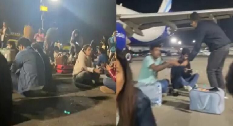 Mumbai: यात्रियों के रनवे पर बैठकर खाना खाने के मामले में इंडिगो को कारण बताओ नोटिस