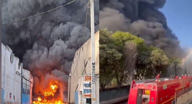 Delhi Fire: अलीपुर के फैक्ट्री में लगी भीषण आग, मौके पर दमकल की 34 गाड़ियां मौजूद